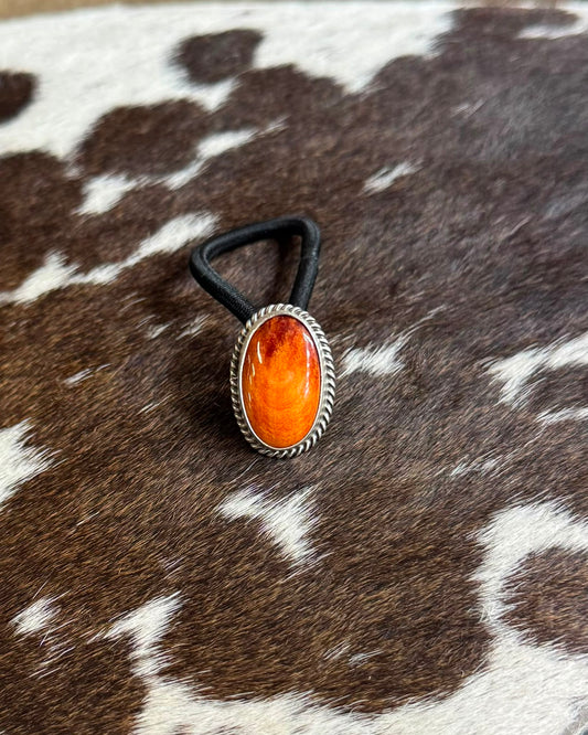 Orange Spiny Hair Tie *Native