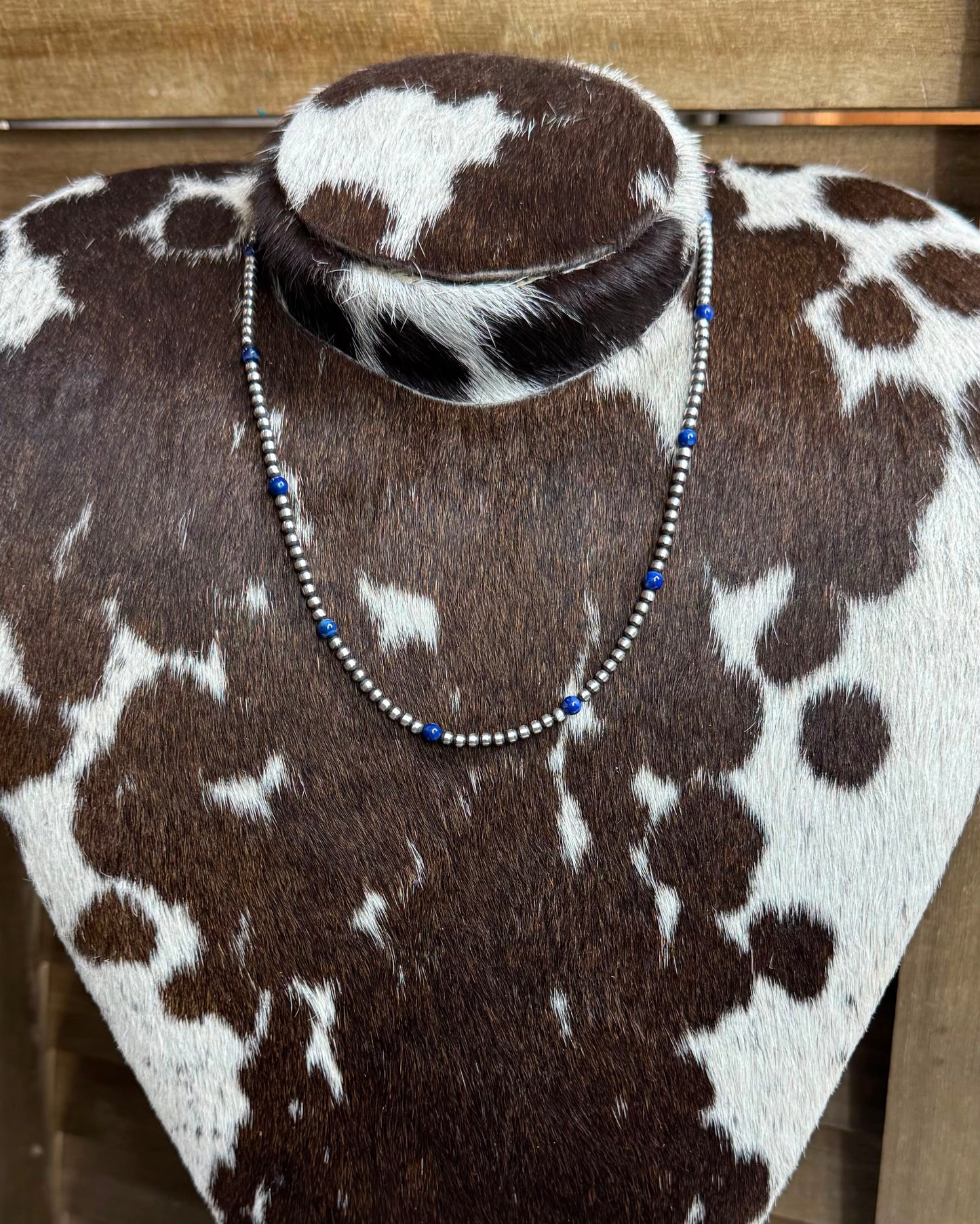 Lapis Bead Pearl Stacker *NonNative