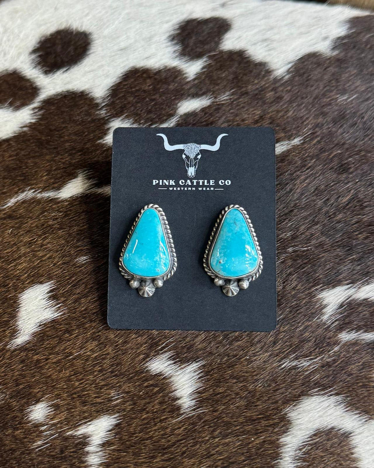 Starburst Blue Turquoise Stud *Native