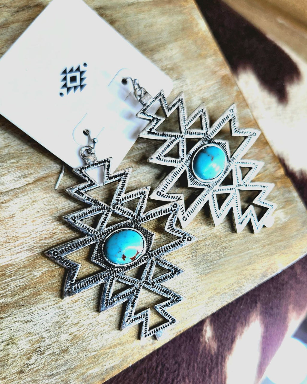 Dangle with turquoise earrings