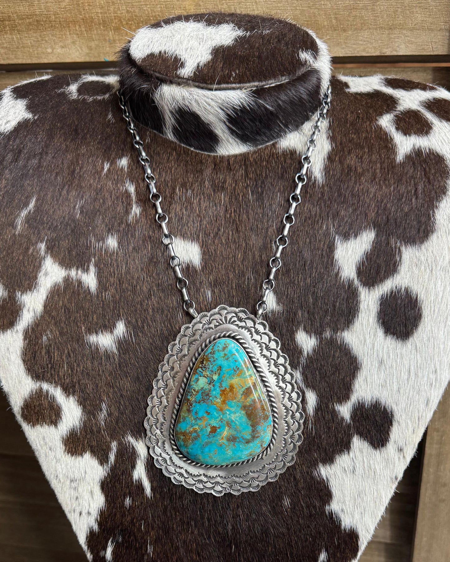 Chunky Royston Stone Statement Necklace *Native