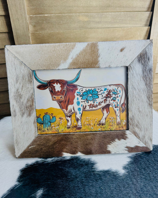 Cowhide Picture Frame