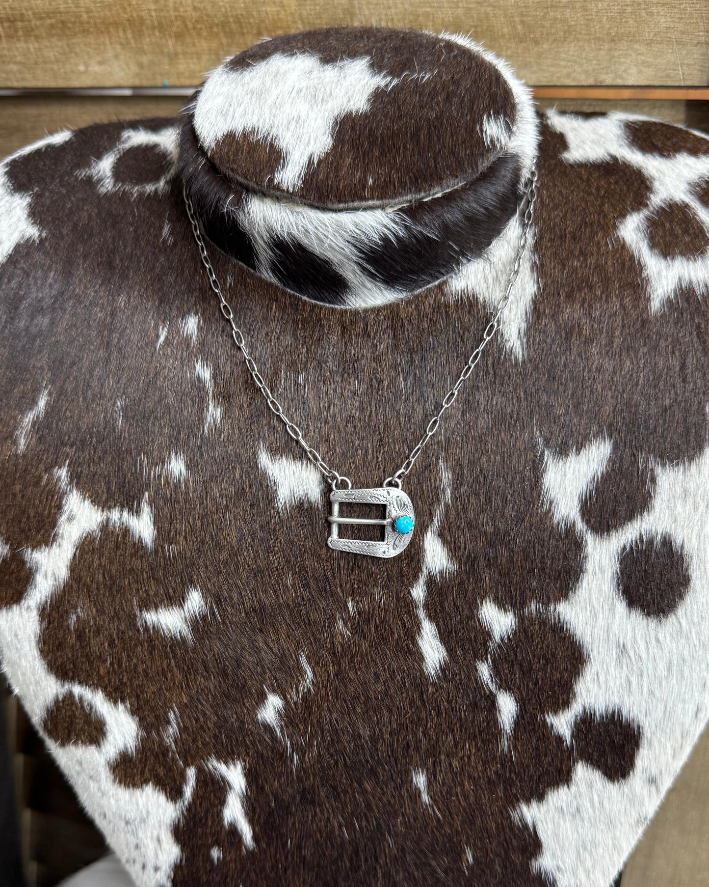 Turquoise Buckle Necklace *Native