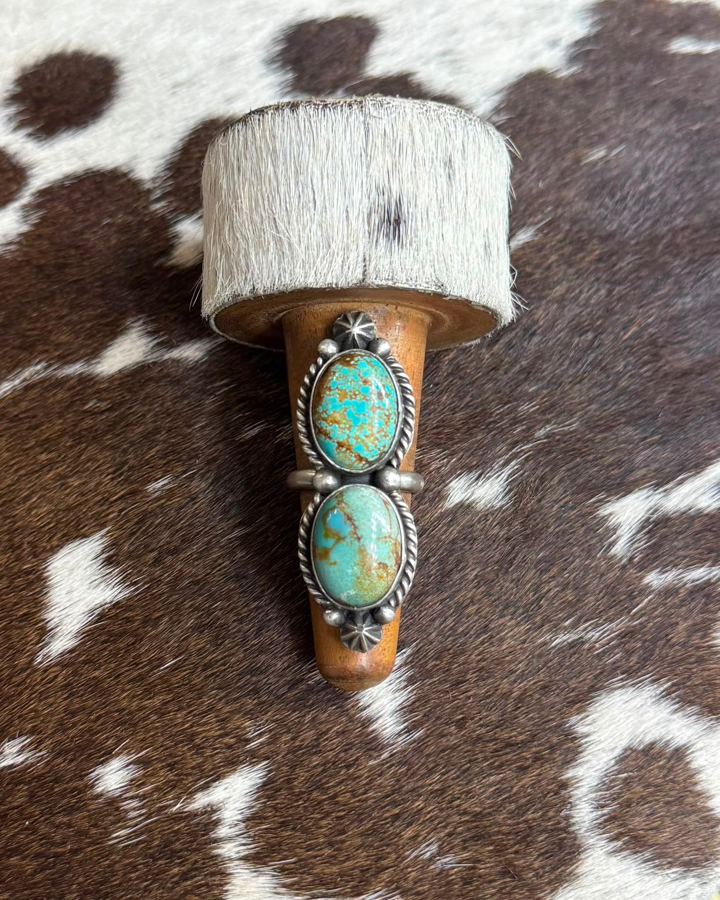 Double Stone #8 Ring *Native
