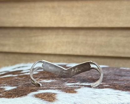 Zuni Coral Stone Cuff *Native