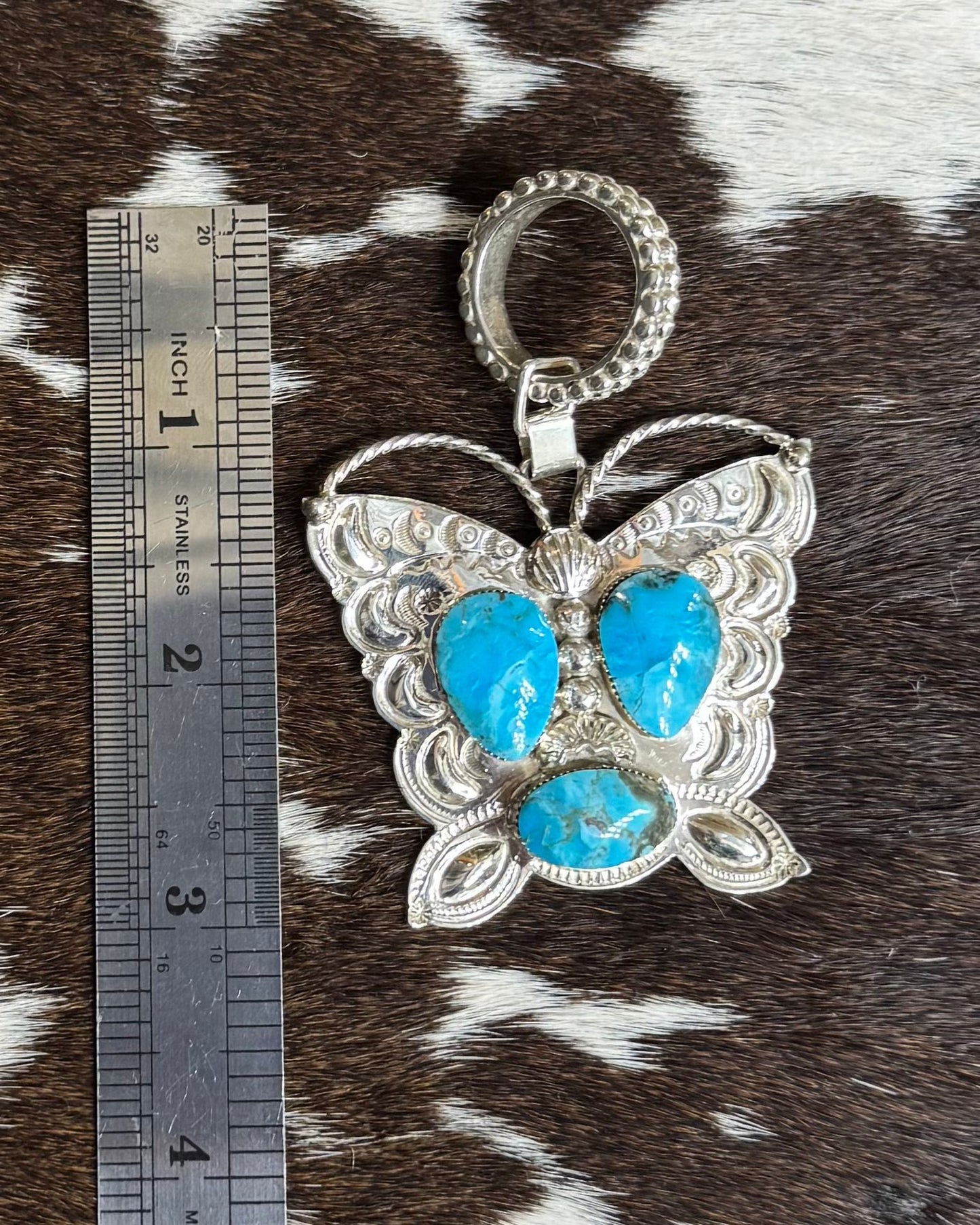 Butterfly 3 Stone Pendant *Native