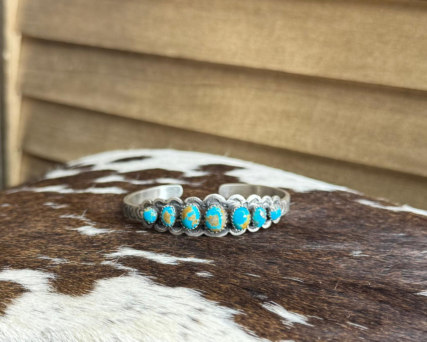 Turquoise Round Cuff *Native