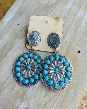 Rodeo Concho Stud Earrings