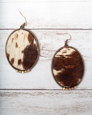 Feelin’ Ranchy Cowhide Earrings