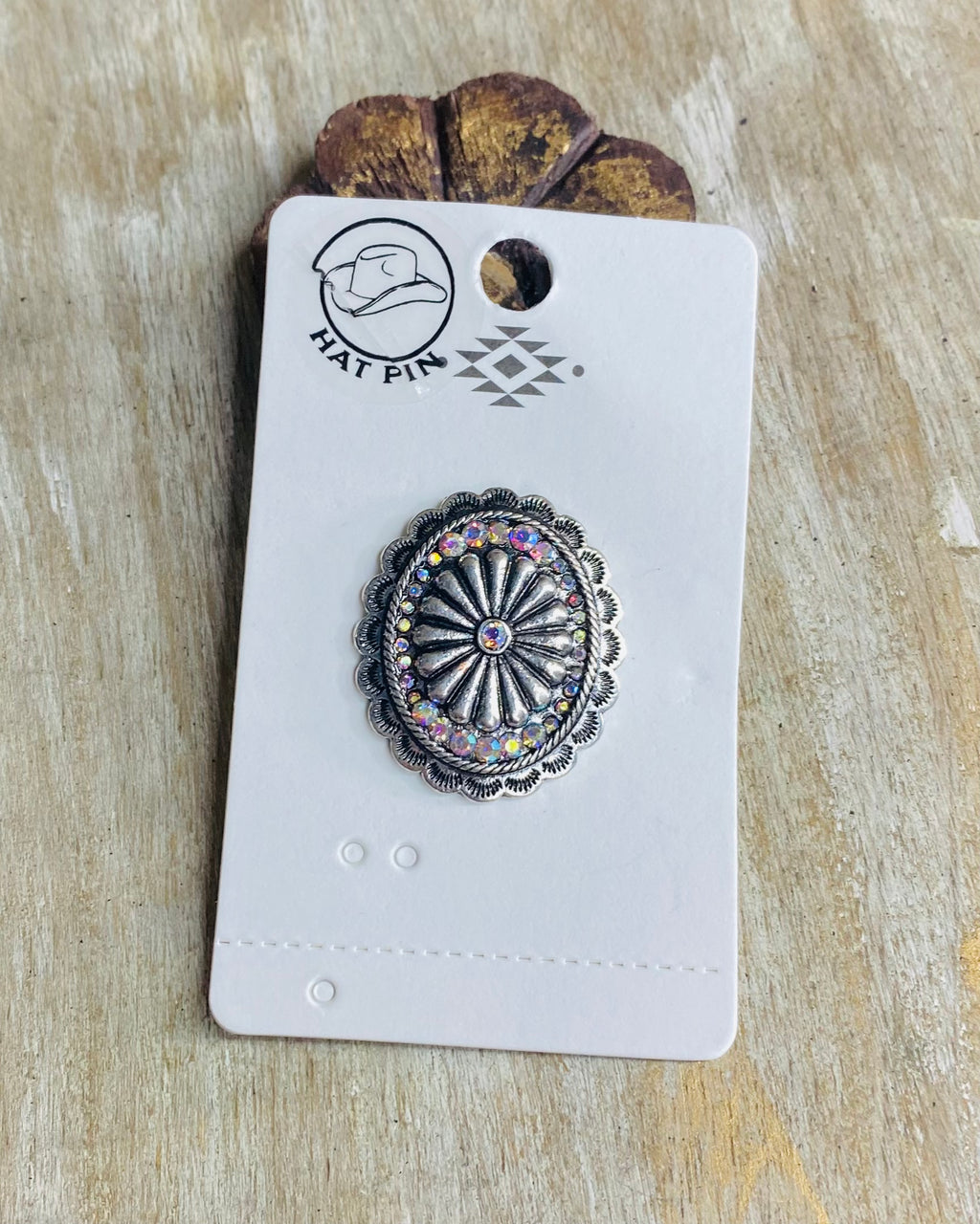 Silver Concho Hat Pin