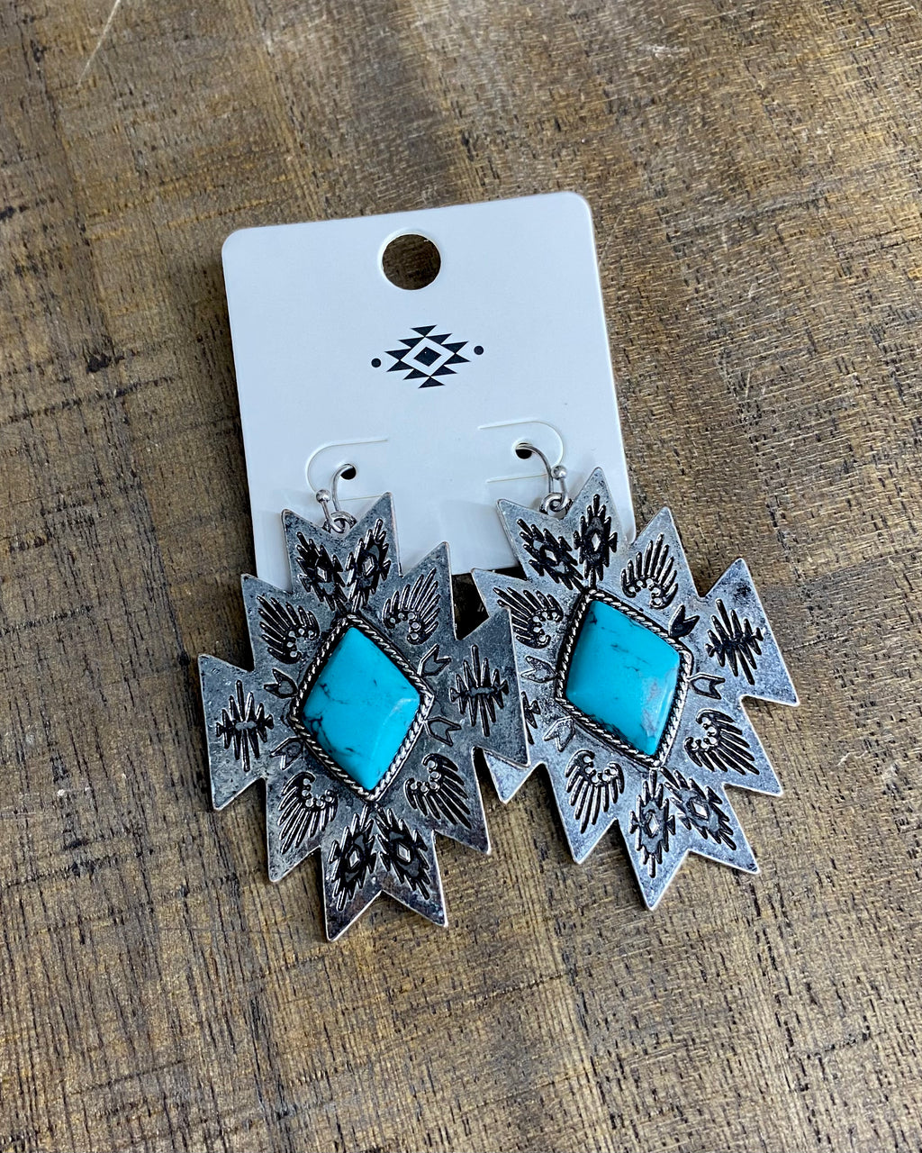 Turquoise Aztec Earrings