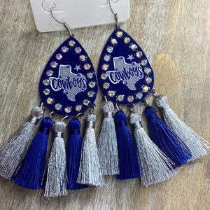 Cowboys Dangle Earrings