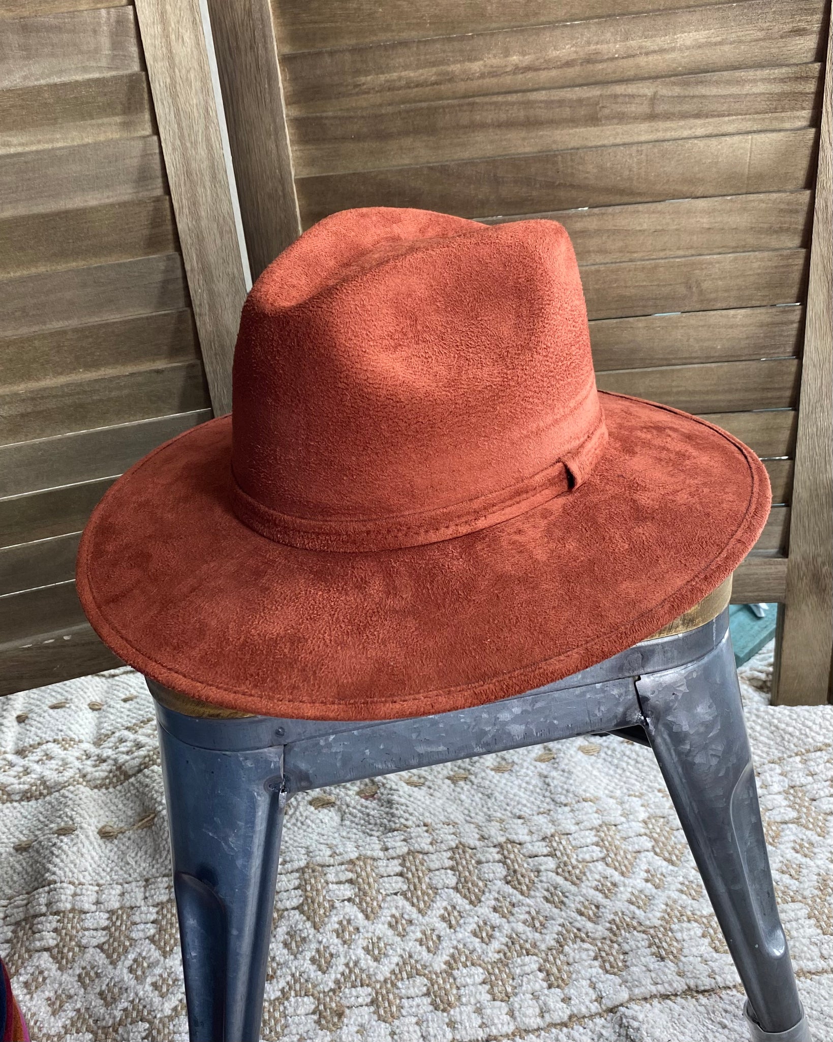 Rust Western Fedora Hat