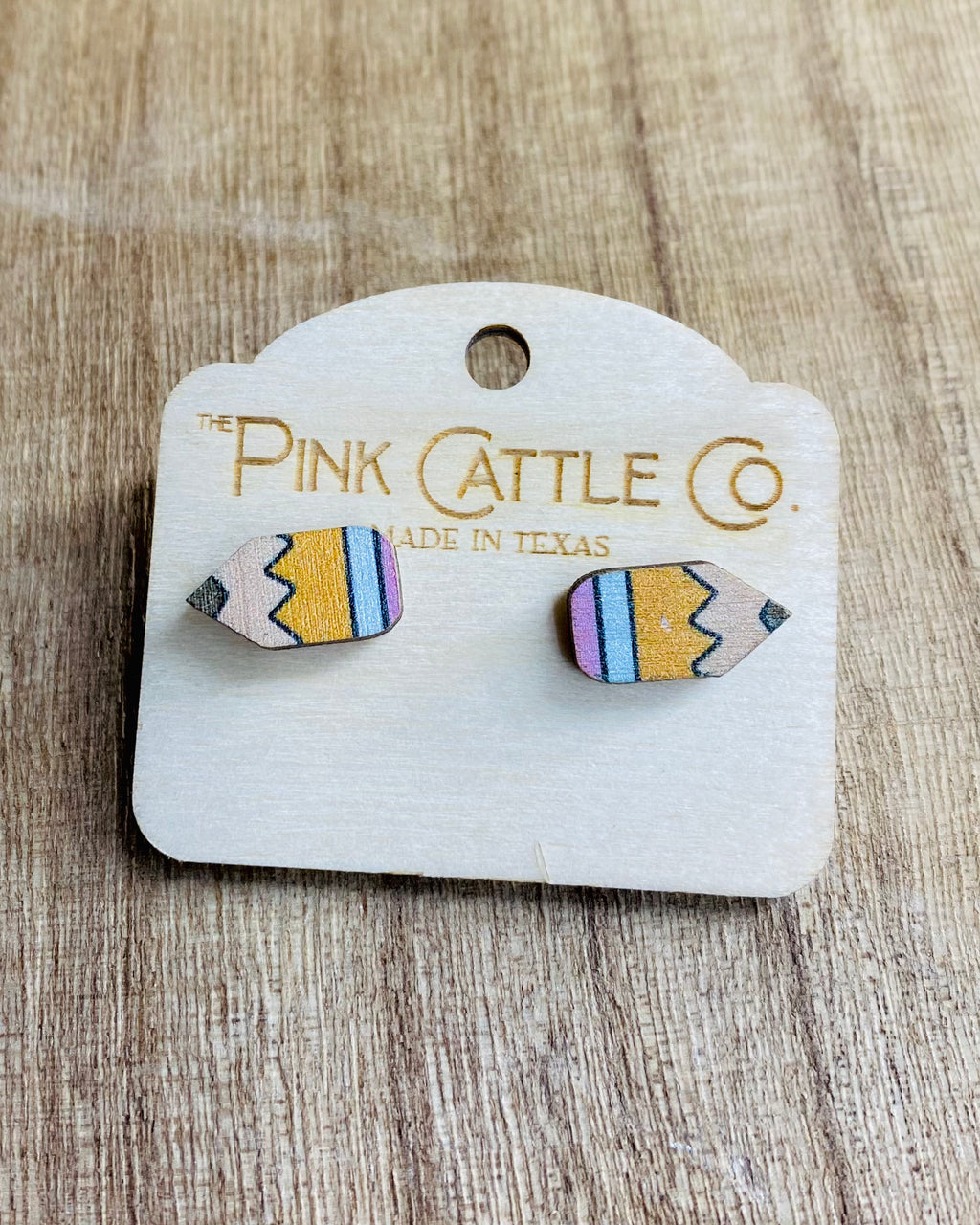 Pencil Stud Earrings