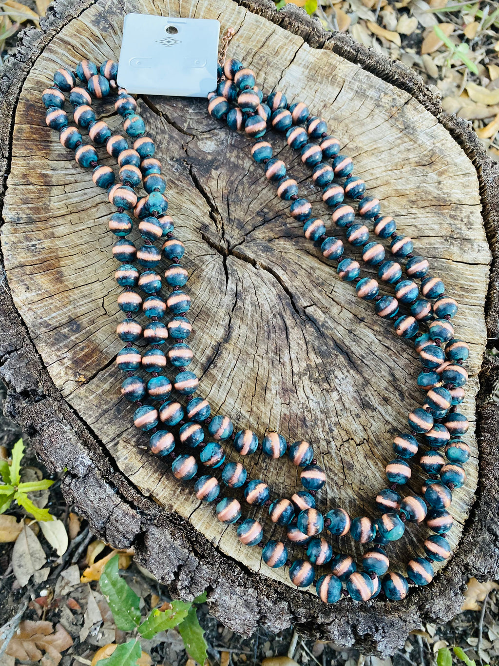 Navajo Patina & Copper Layered Necklace