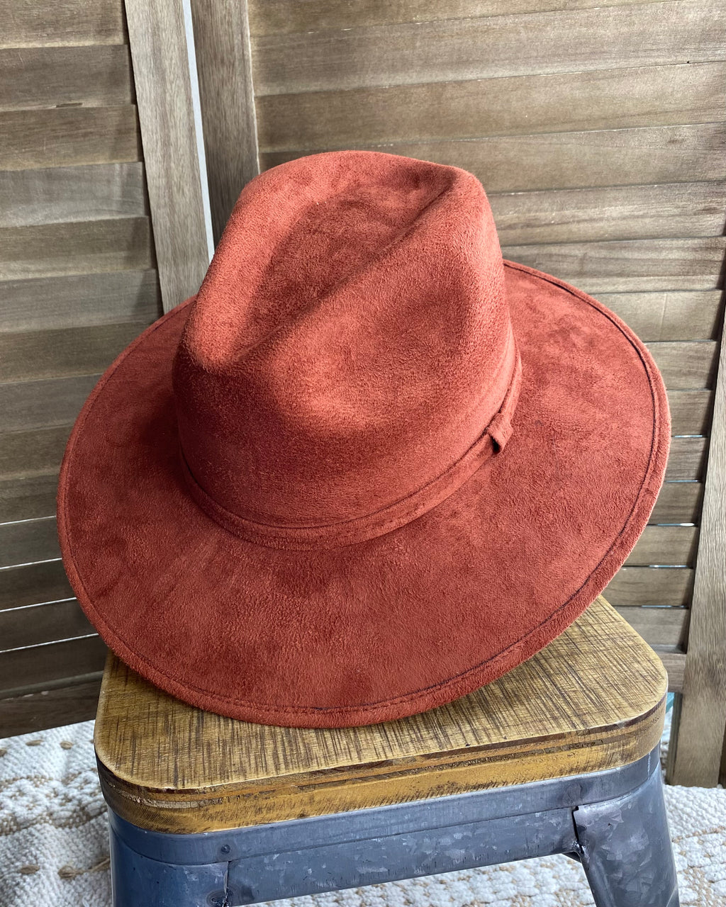 Rust Western Fedora Hat