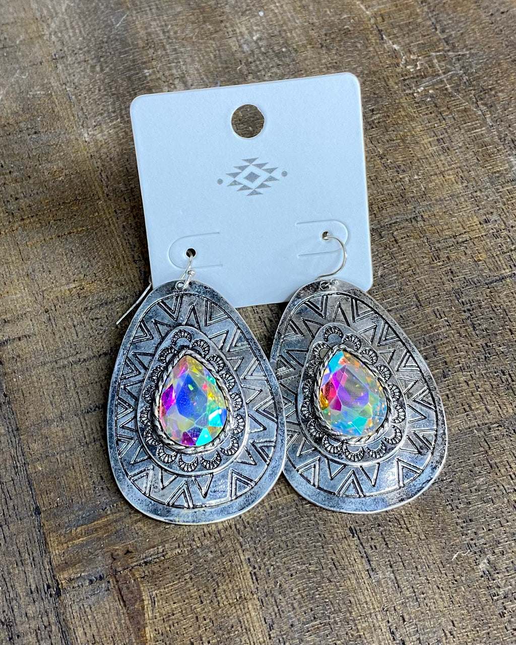 Aztec Rhinestone Earrings