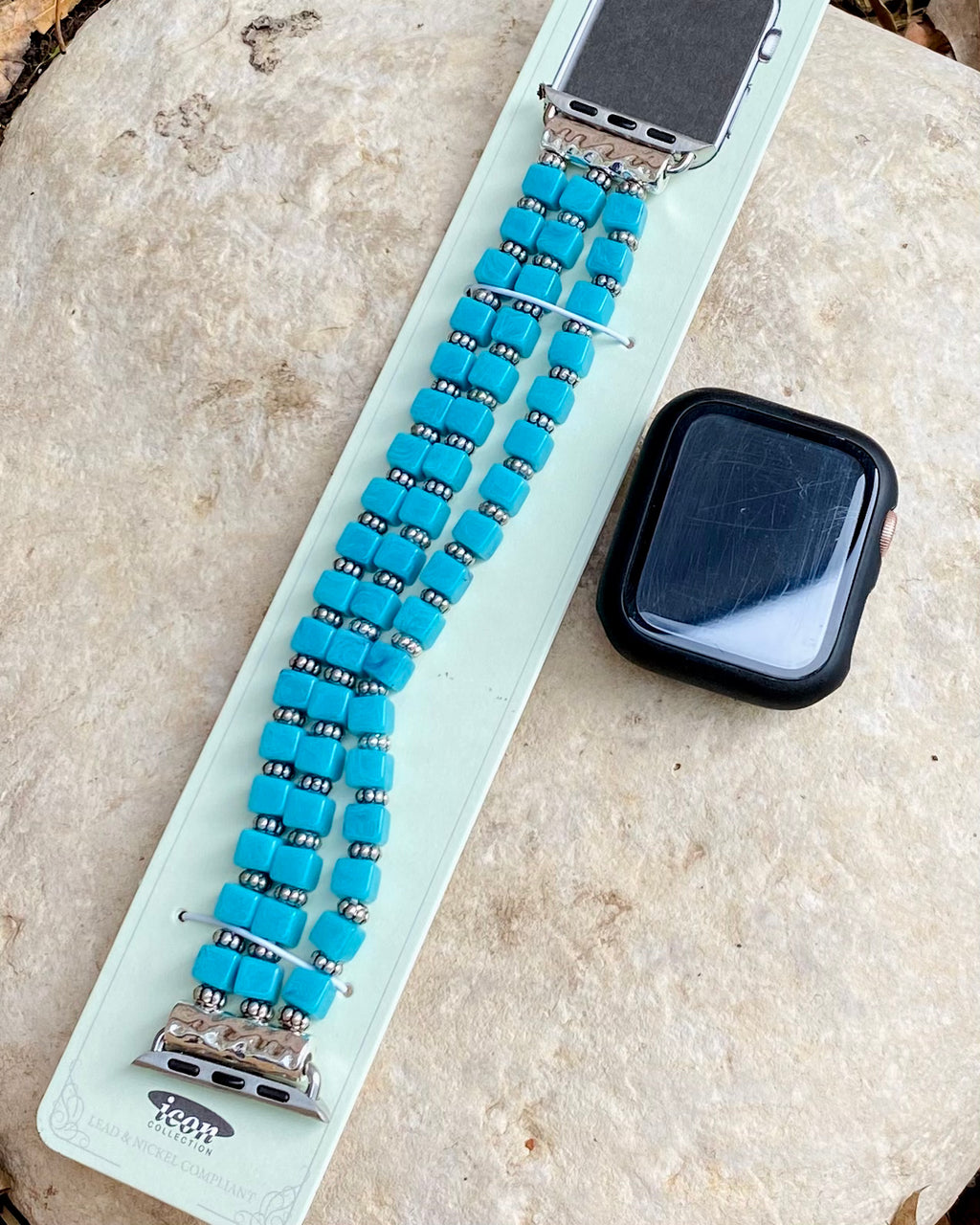Turquoise 3 Strand Watch Band