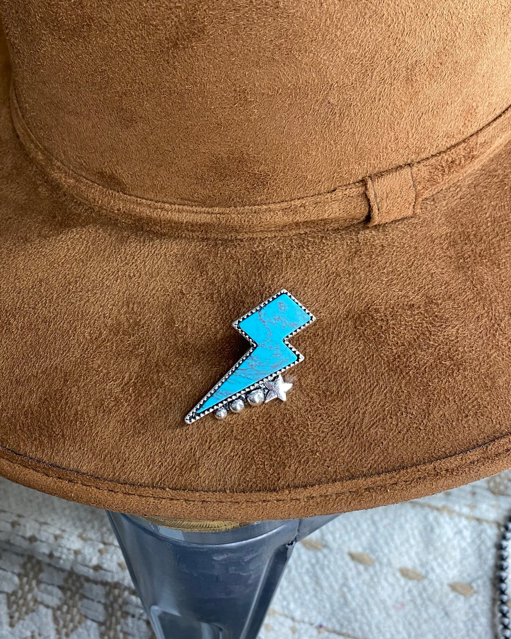 Lightning Stone Hat Pin