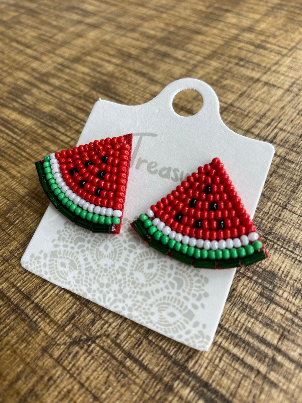 Small Beaded Watermelon Slices