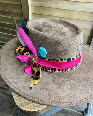 Wild Side Leopard Western Hat