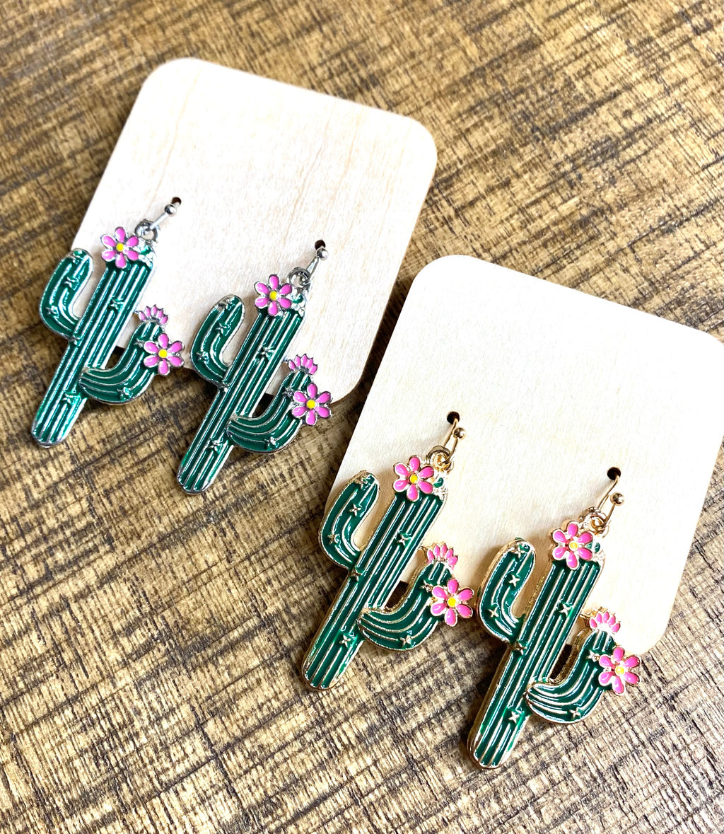 Cactus Dangle Earrings
