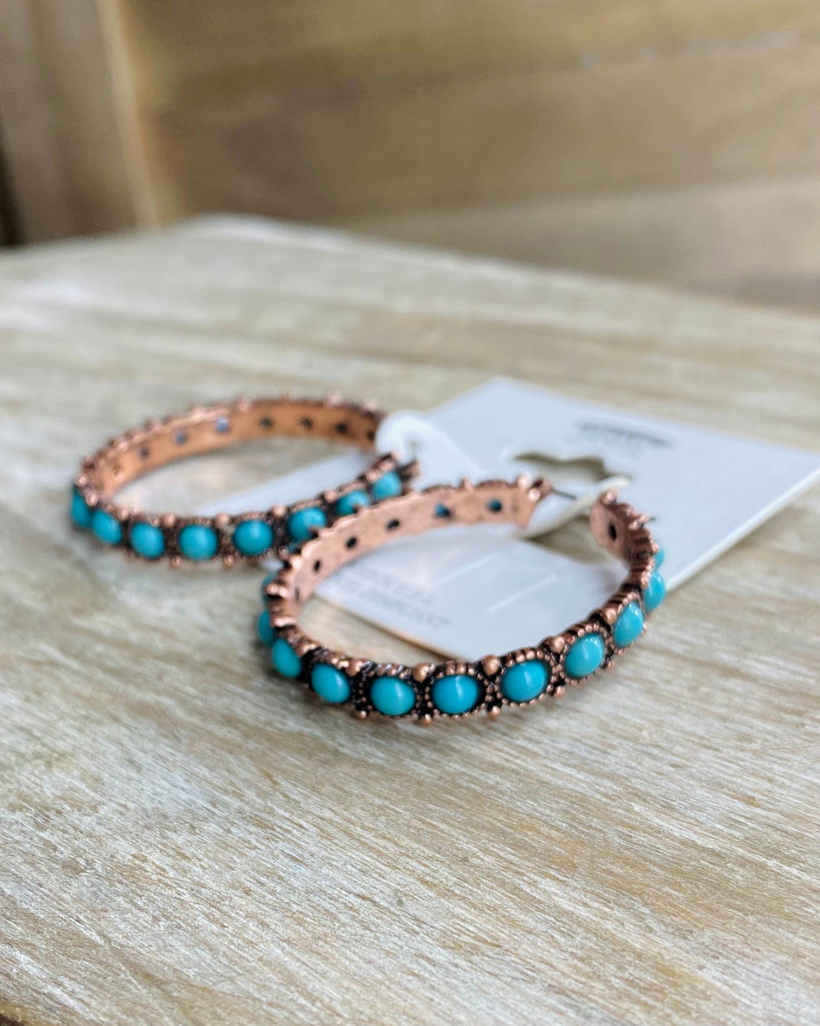 Turquoise Dolly Hoop Earrings