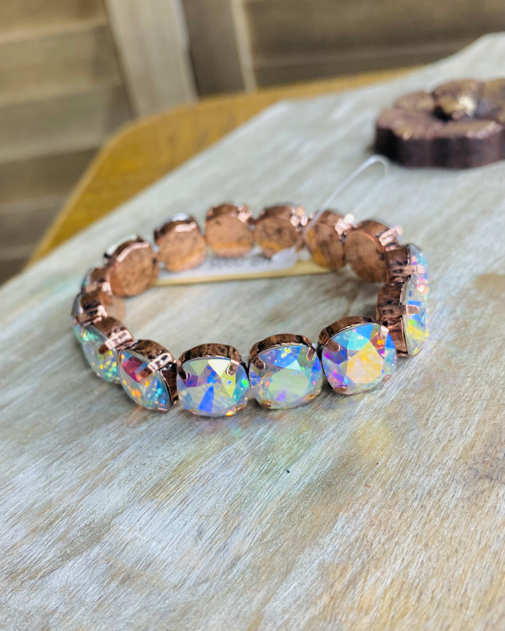 Myra Copper Crystal Bracelet