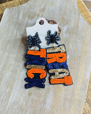 Beaded Trick or Treat Earrings