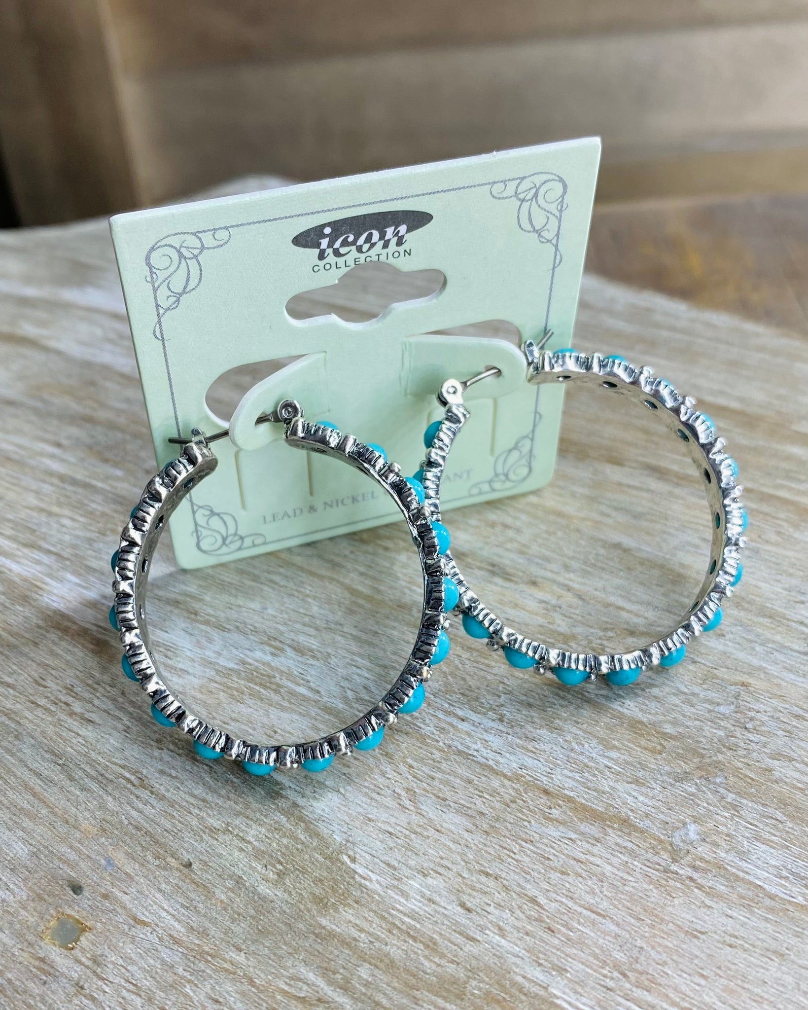 Turquoise Dolly Hoop Earrings